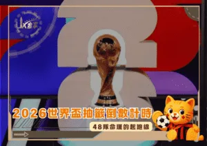 2026世界盃抽籤倒數計時：48隊命運的起跑線(photo：ticketnews)/金享娛樂城
